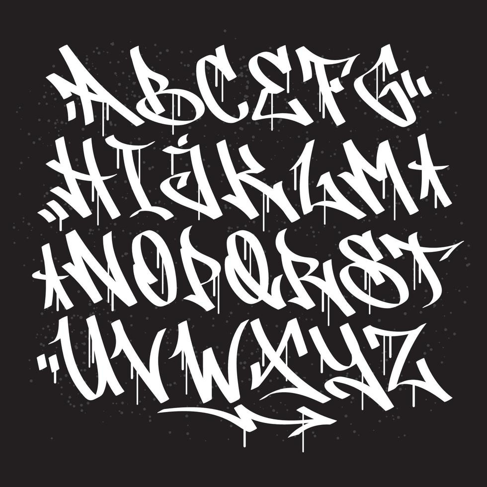 Graffiti Alphabet Vector Art, Icons, And Graphics For Free Download within Printable Graffiti Alphabet Letters