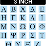 Greek Alphabet Letters Stencil Kit Reusable 3 Inch Paint Your Own Pertaining To Printable Greek Alphabet Stencils