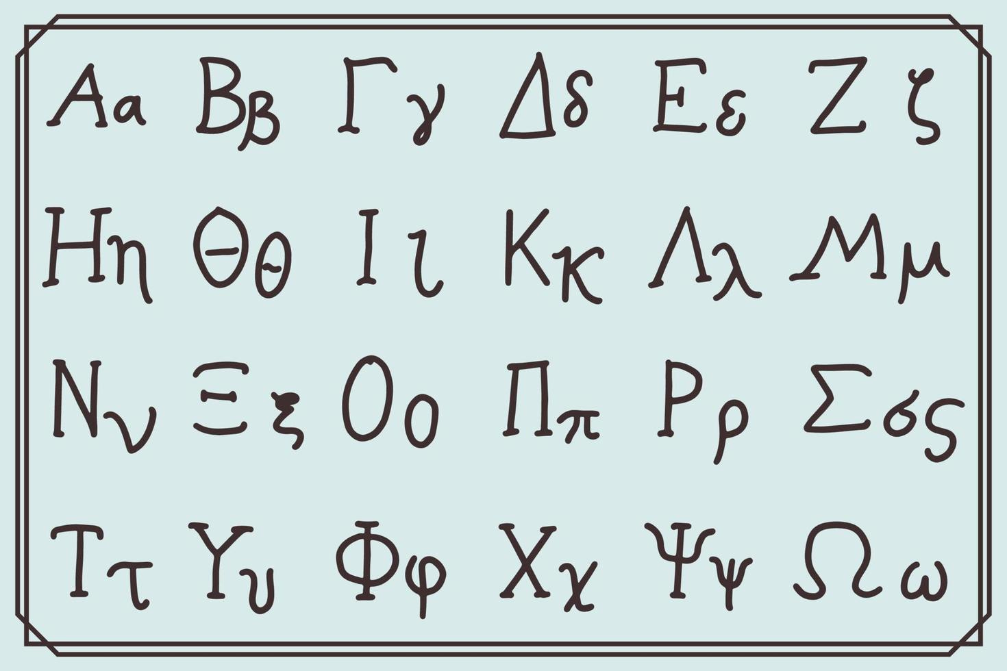 Greek Alphabet Vector Art, Icons, And Graphics For Free Download intended for Free Printable Ancient Greek Alphabet