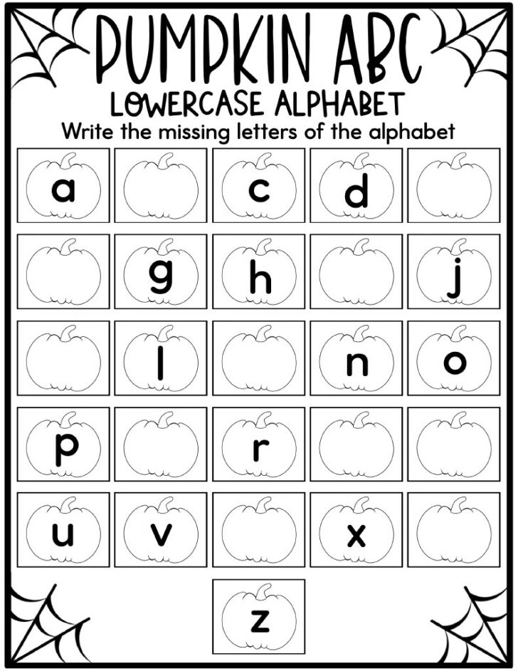 Free Halloween Alphabet Printable