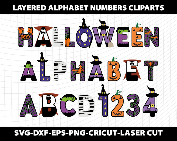 Halloween Alphabet Letters Printable