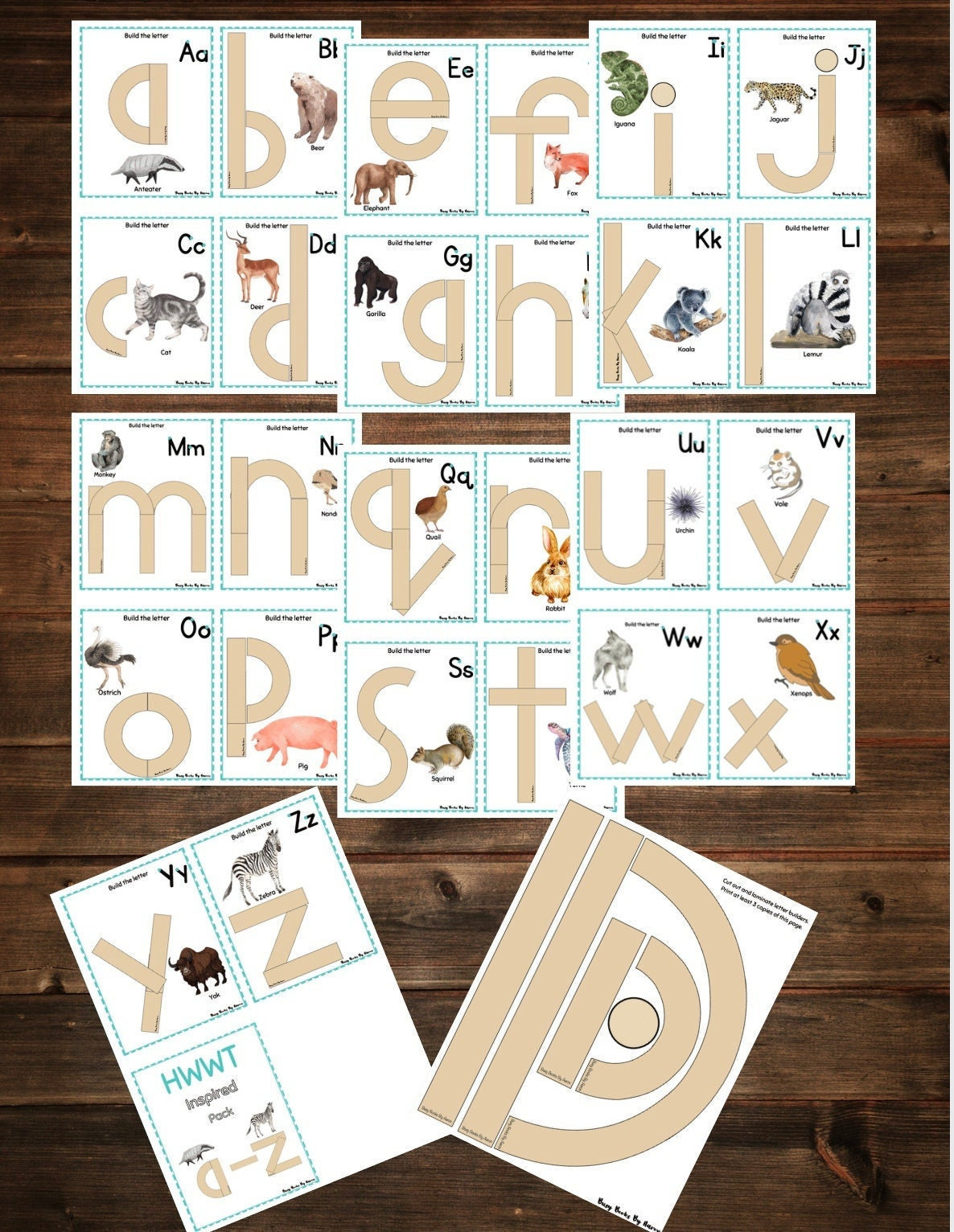 Handwriting Without Tears Inspired Lowercase Flashcards And Full in Handwriting Without Tears Alphabet Printable