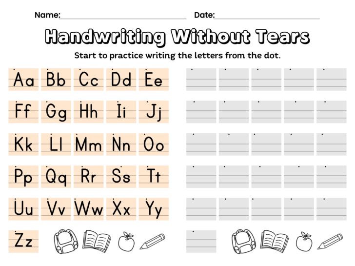 Handwriting Without Tears Printable Alphabet