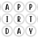 Happy Birthday Letters Template   10 Free Pdf Printables | Printablee For Happy Birthday Alphabets Printable