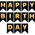 Happy Birthday Letters Template   10 Free Pdf Printables | Printablee With Happy Birthday Alphabet Printable