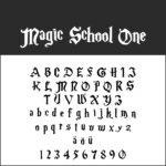 Harry Potter Lettertype: Magische Fonts Om Te Downloaden With Printable Harry Potter Alphabet