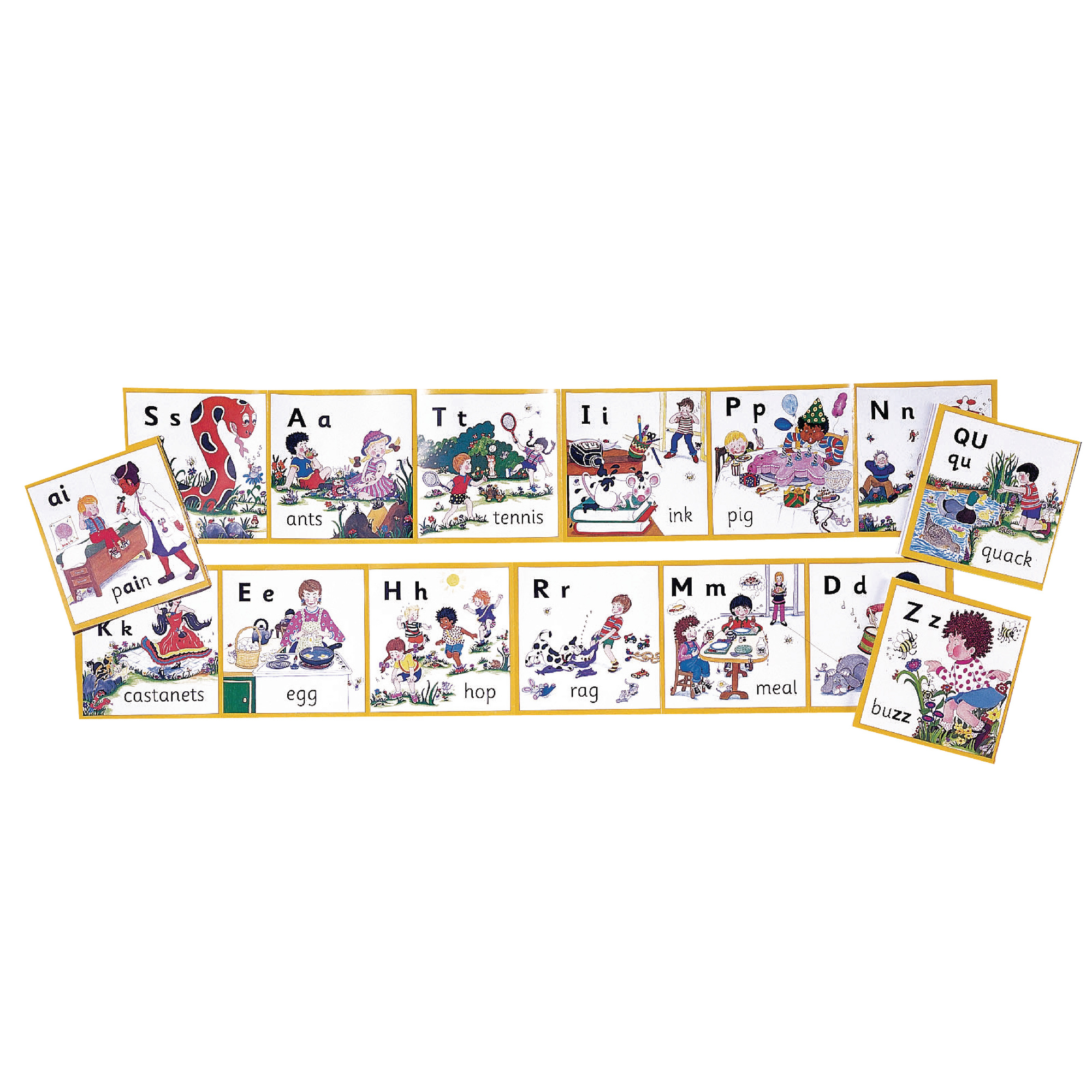 He404397 - Jolly Phonics Wall Frieze 42 Letter Sounds | Hope in Jolly Phonics Alphabet Frieze Printable