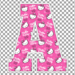 Hello Kitty Alphabet Letters Png Inside Hello Kitty Alphabet Printable