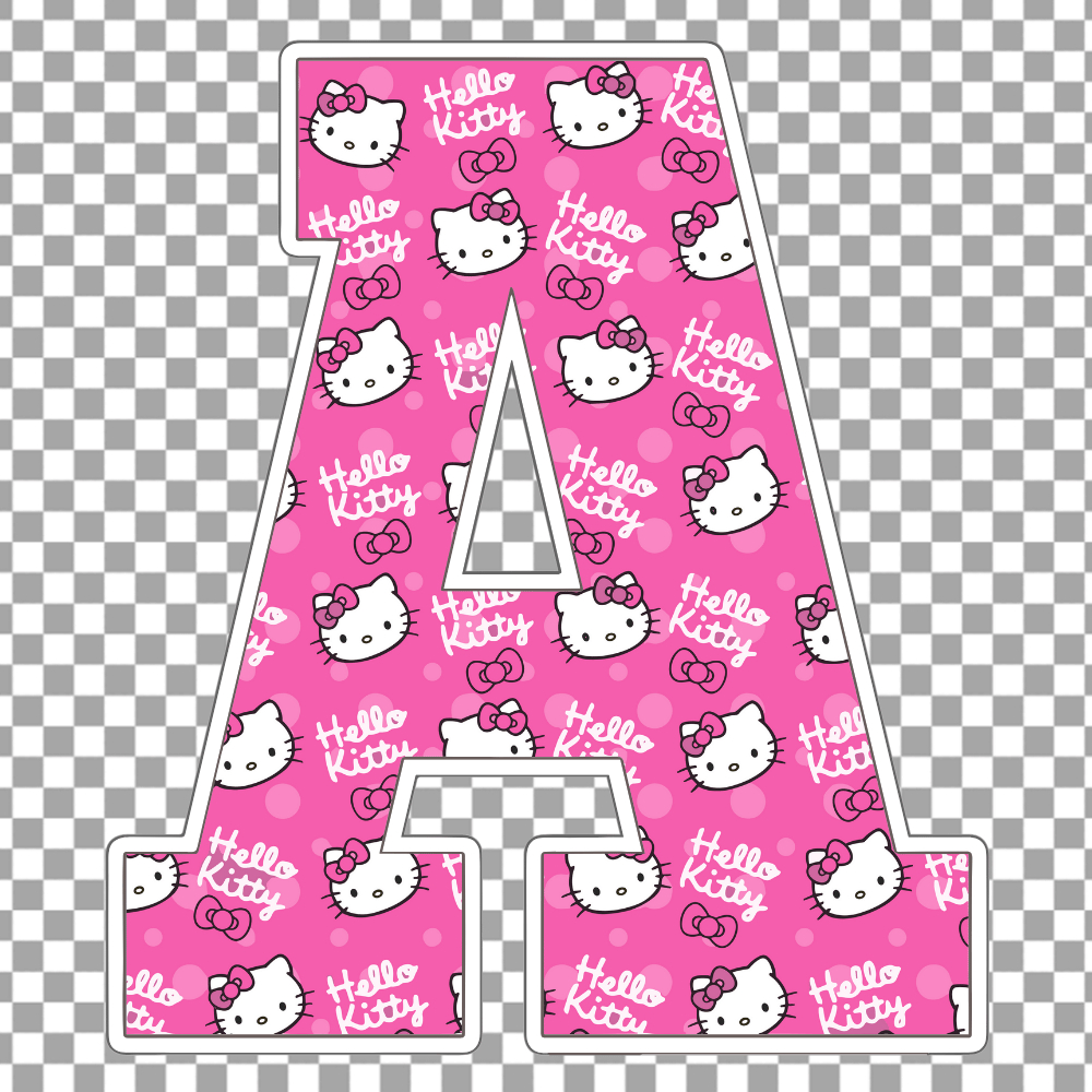 Hello Kitty Alphabet Letters Png inside Hello Kitty Alphabet Printable