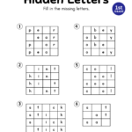 Hidden Letters Worksheet For Grade 1   Kidpid Throughout Printable Hidden Alphabet Worksheet