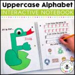 Interactive Uppercase Alphabet Notebook   Crafty Bee Creations Intended For Interactive Alphabet Notebook Printable