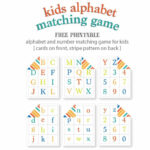 Kids Alphabet Matching Game   Free Printable | Live Craft Eat In Alphabet Matching Game Free Printable