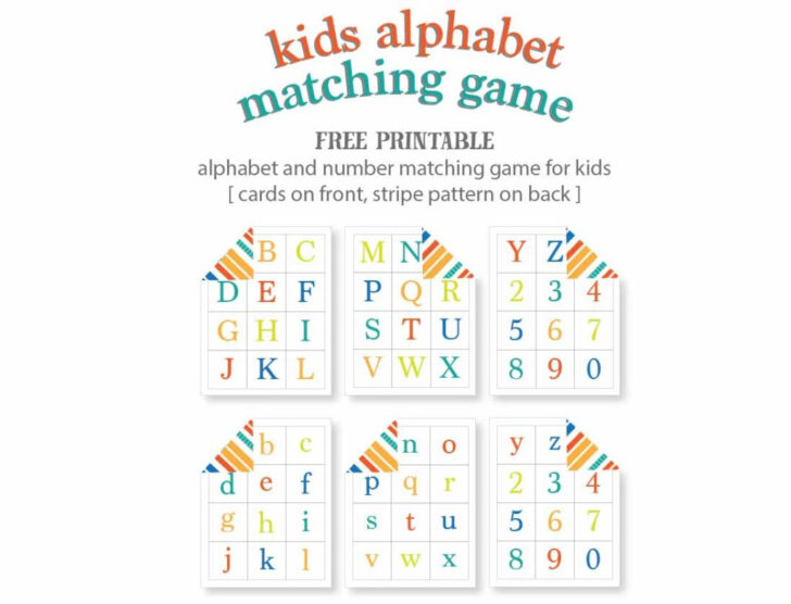 Preschool Alphabet Games Printable