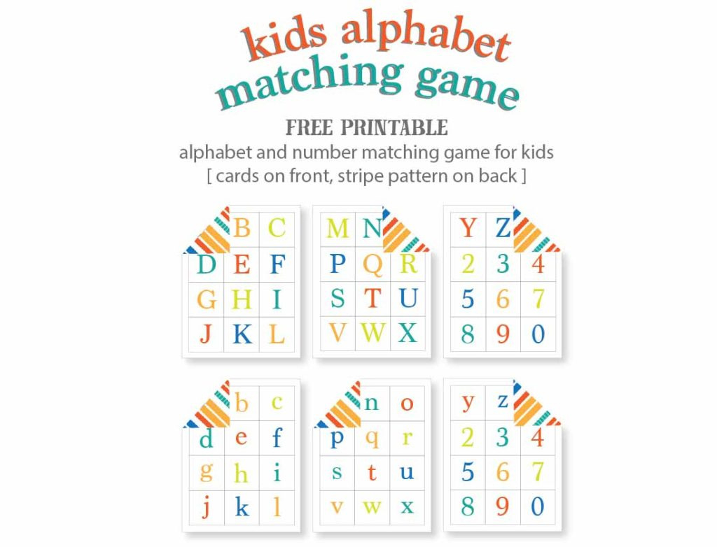 Kids Alphabet Matching Game - Free Printable | Live Craft Eat with Alphabet Matching Game Printable Free