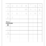 Kindergarten Alphabet Worksheets   Free Printable Alphabet Within Free Printable Alphabet Writing Worksheets