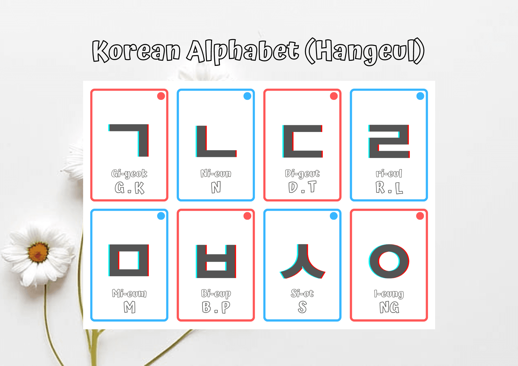 Korean Alphabet Flashcardsrovie.francisco - Raket.ph within Korean Alphabet Flashcards Printable