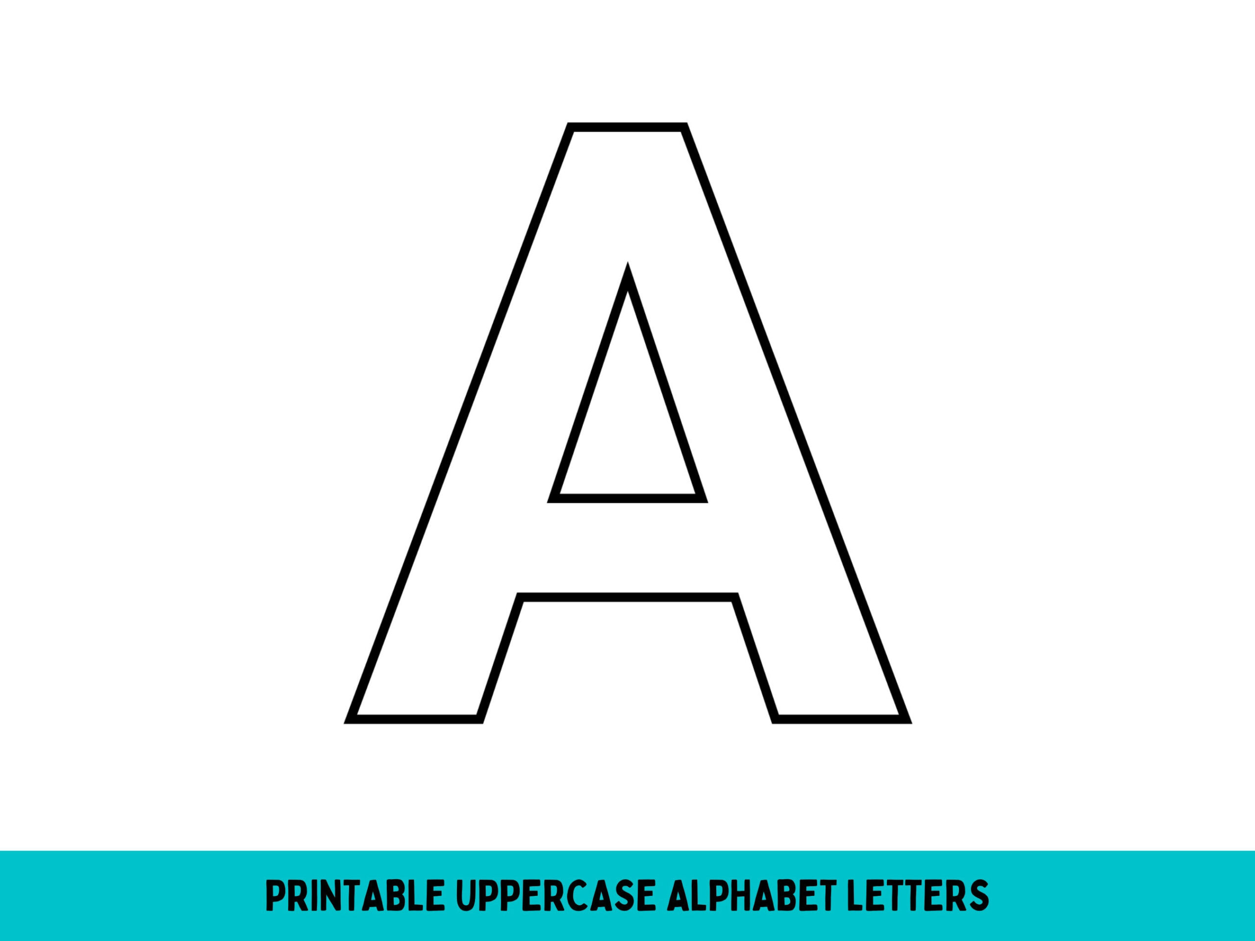 Large Alphabet Letters, Bulletin Board Letters For Classroom, Abc with Printable Upper Case Alphabet Letters