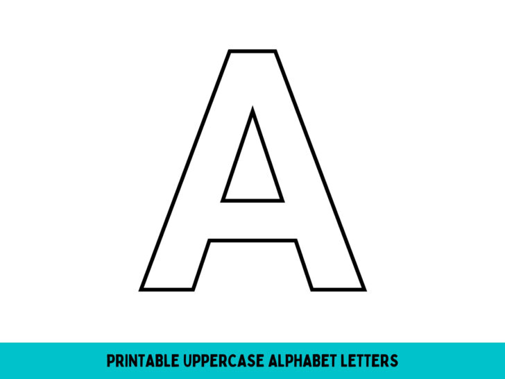 Upper Case Alphabet Letters Printable