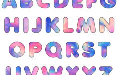 Large Colored Letters – 10 Free Pdf Printables | Printablee inside Printable Coloured Letters of the Alphabet