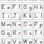 Learning The Alphabet With Regard To Manuscript Alphabet Chart Printable