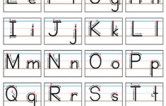 Learning The Alphabet with regard to Manuscript Alphabet Chart Printable