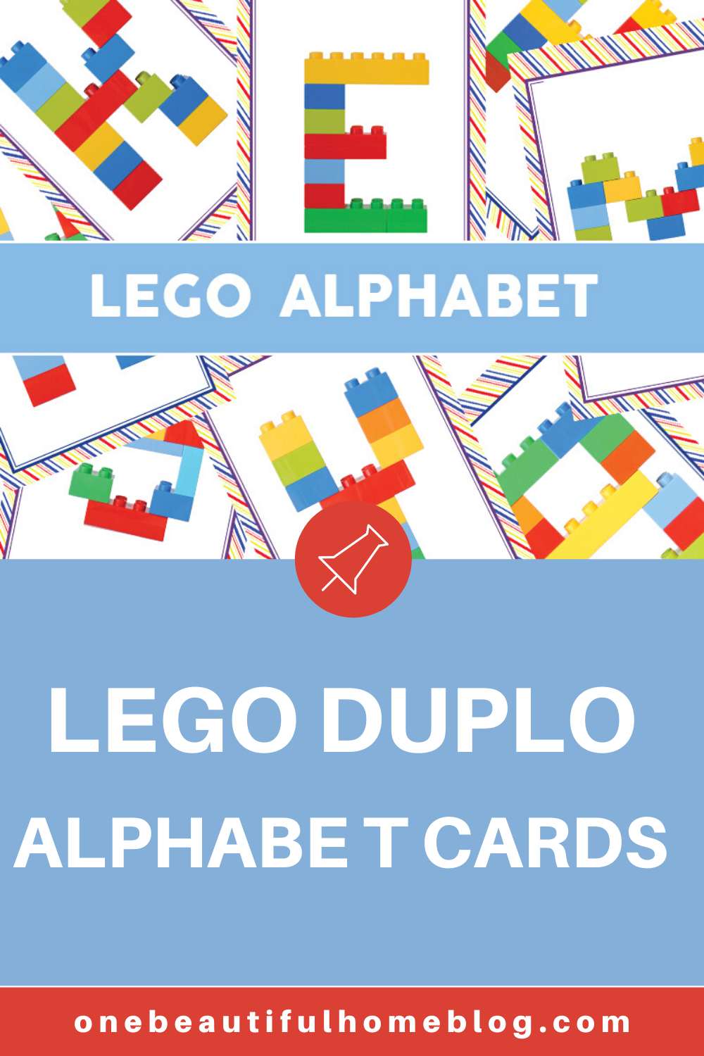 Lego Duplo Alphabet Cards {Freebie!} - One Beautiful Home intended for Alphabet Lego Cards Free Printable