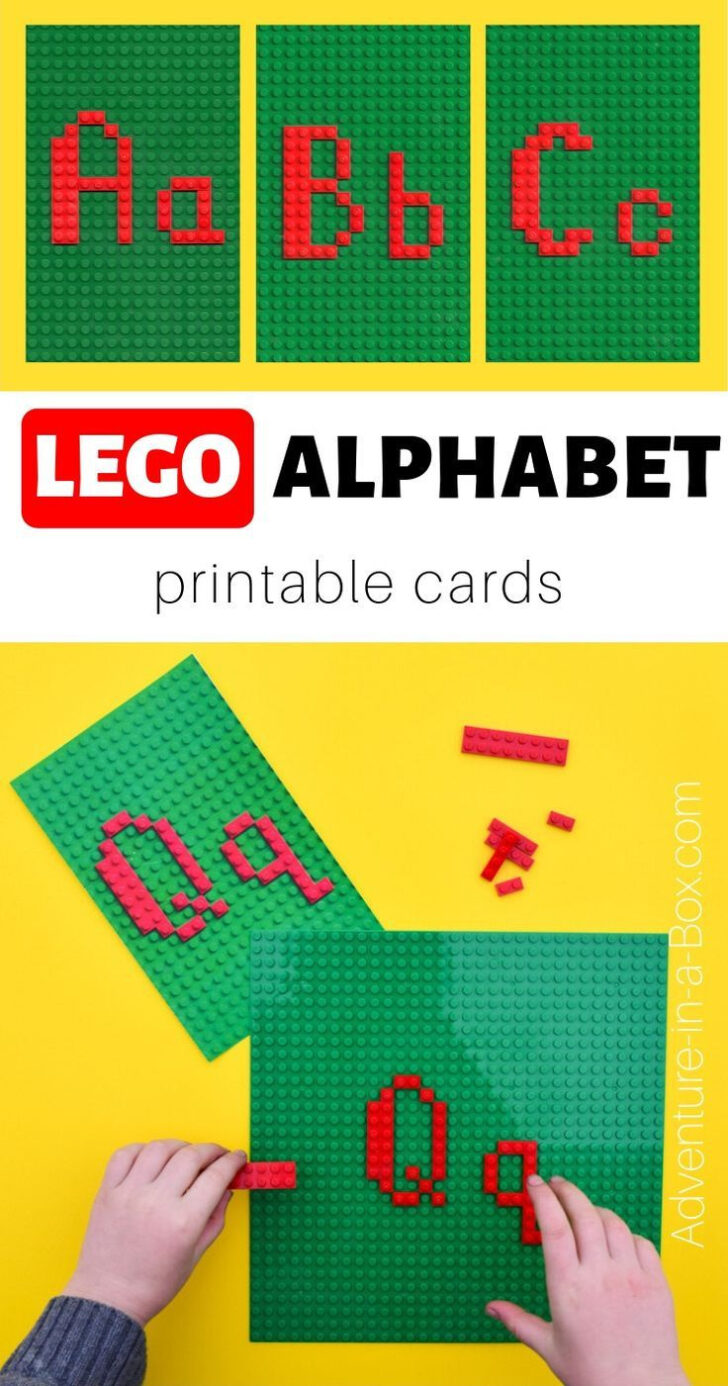 Alphabet Lego Cards Free Printable