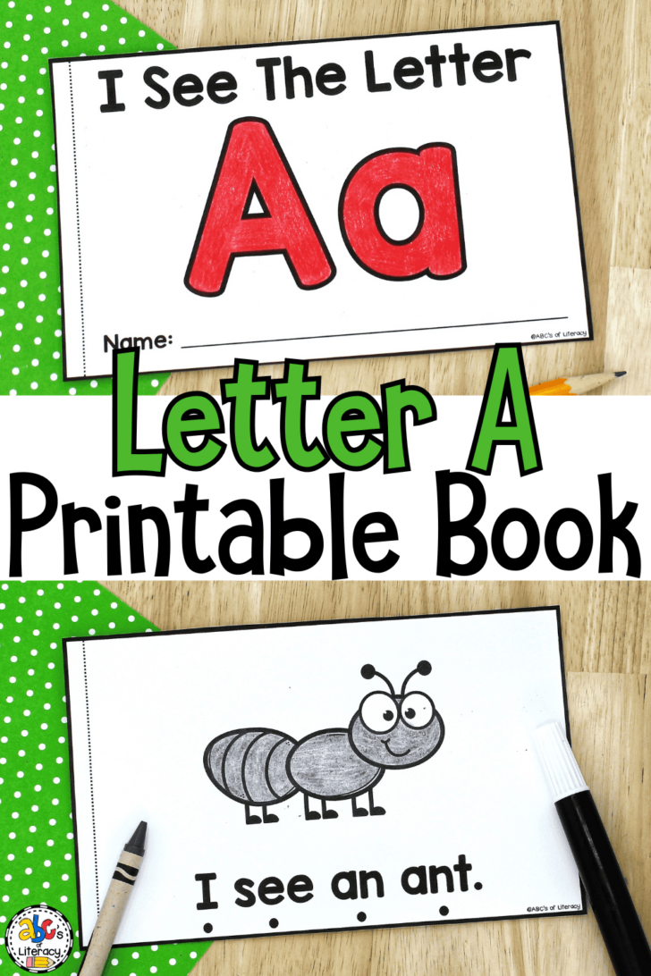 Alphabet Books For Preschool Printable