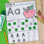 Letter A Printable: Preschool Worksheet For Letter Recognition Inside Alphabet Activities For Preschoolers Printable Free