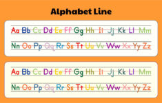 Letter And Number Strip – 12 Free Pdf Printables | Printablee inside Free Printable Alphabet Strip For Desk