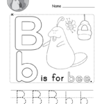 Letter B Alphabet Activity Worksheet   Doozy Moo Inside Printable Alphabet Letters B