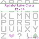 Letter Charts (Entire Alphabet!   12 X 14)   Stitches N Scraps Inside Free Printable Knitting Alphabet Chart