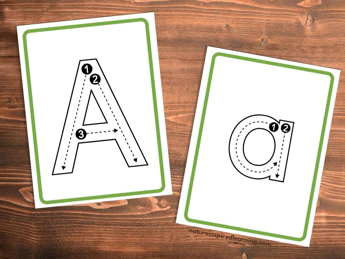 Letter Formation Cards (Free Printable Set) in Alphabet Tracing Cards Printable