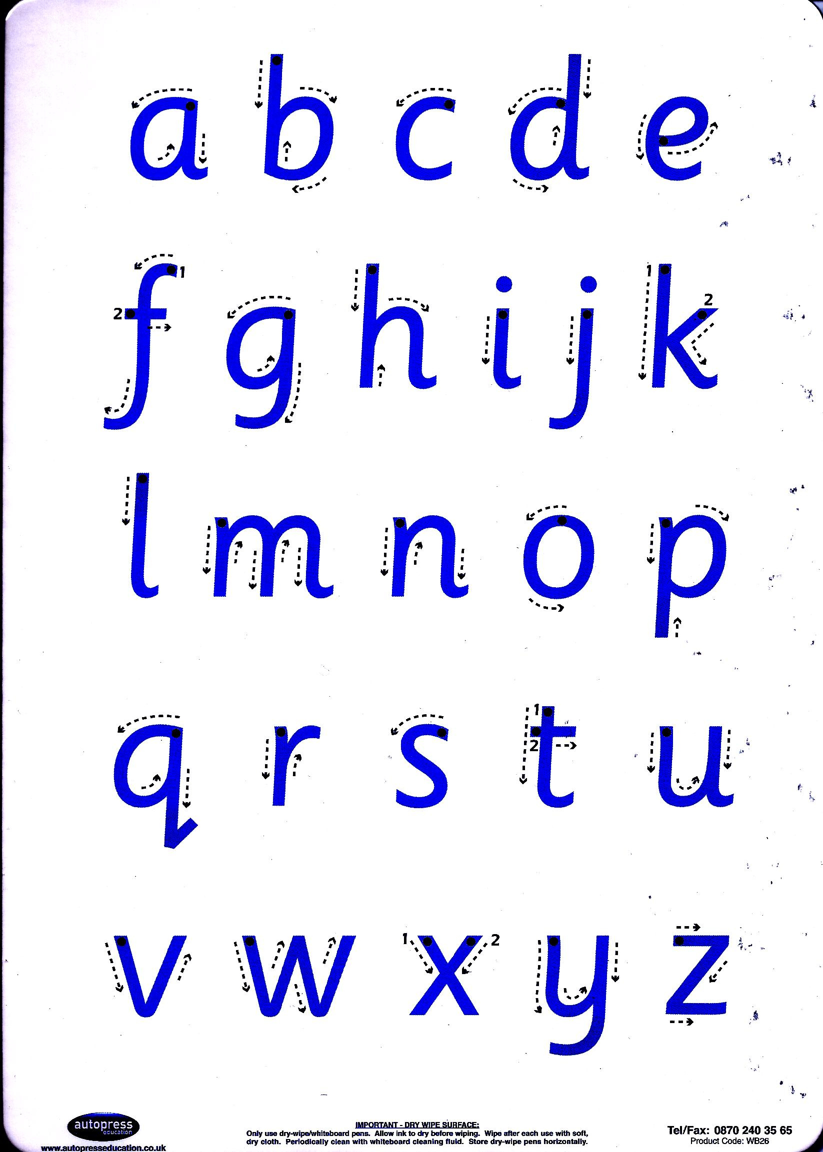 Letter Formation Practice Board intended for Alphabet Letter Formation Printable