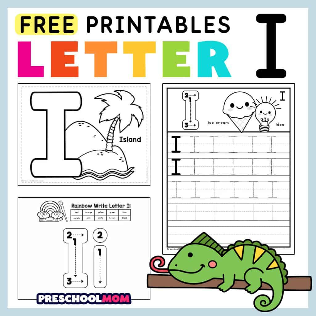 Letter I Preschool Printables - Preschool Mom for Printable Alphabet Worksheets For Kindergarten