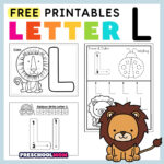 Letter L Preschool Printables   Preschool Mom With Big Printable Alphabet Letters L