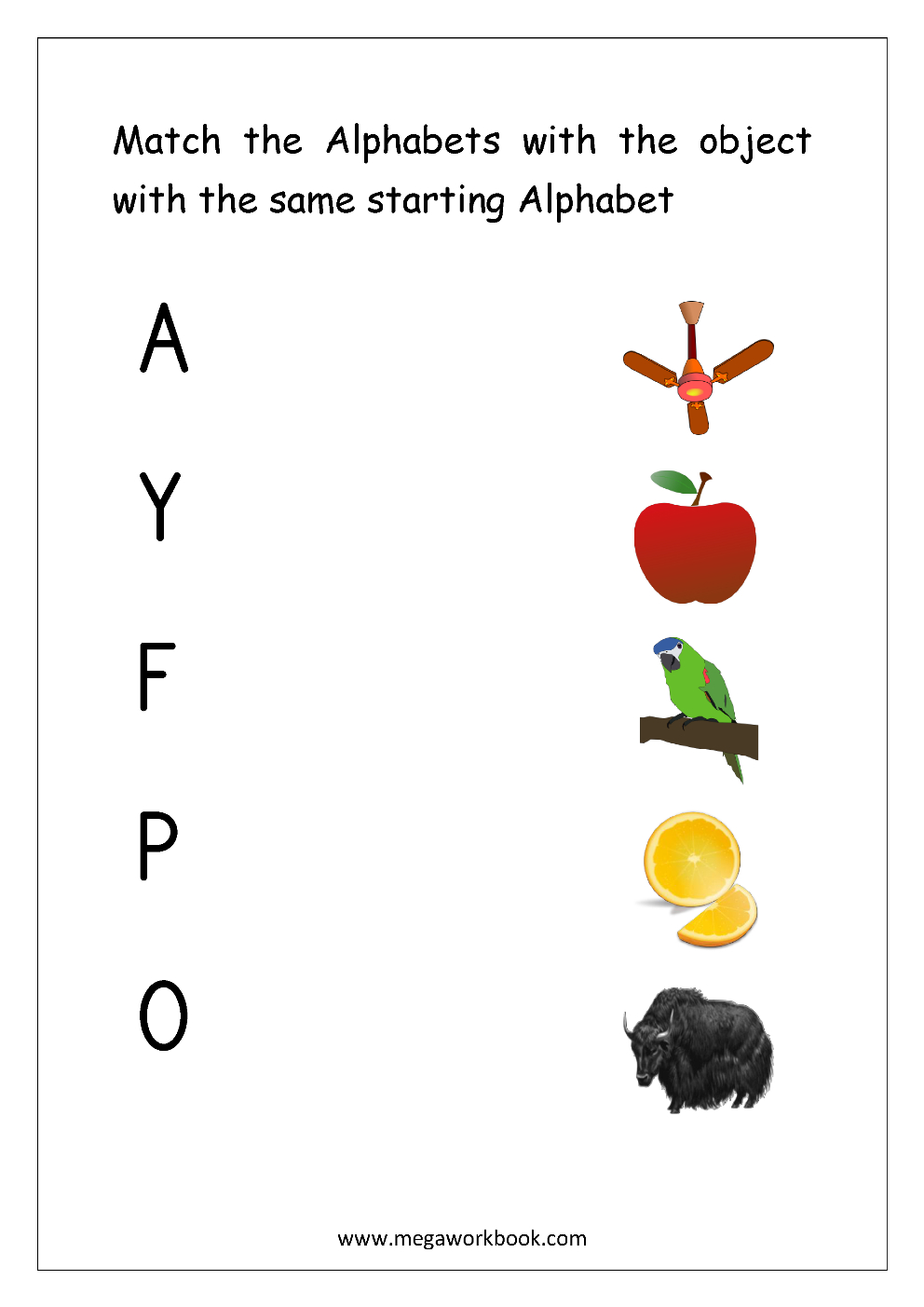 Letter Matching Worksheets - Alphabet Matching Worksheets intended for Alphabet Letter Match Printable