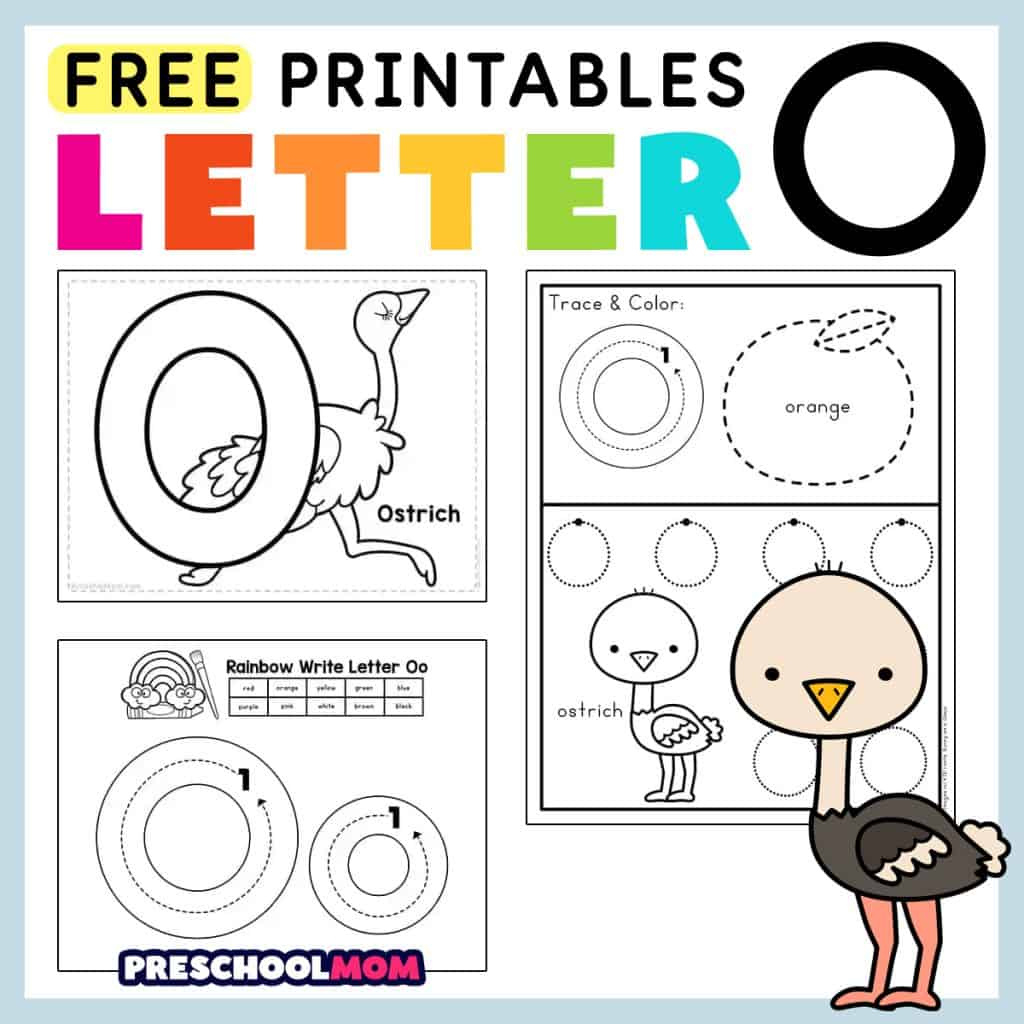 Letter O Preschool Printables - Preschool Mom inside Alphabet Printable Letter O