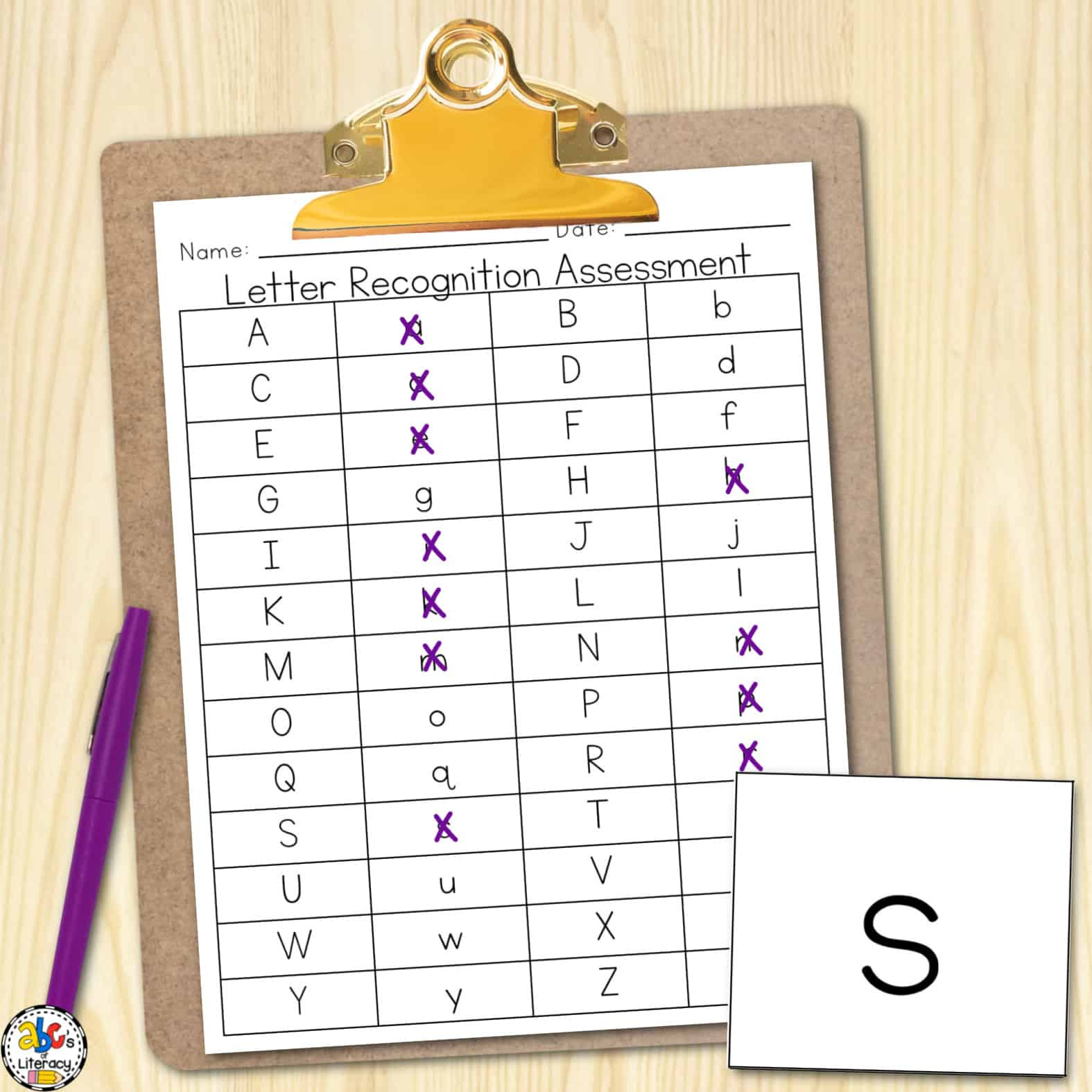 Letter Recognition Assessment inside Printable Alphabet Writing Assessment