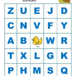 Letter Recognition Bingo Games Inside Letter Recognition Alphabet Bingo Printable