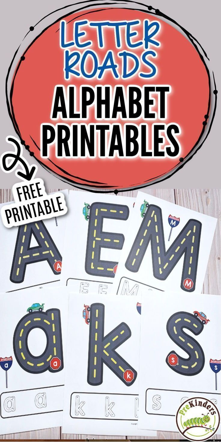 Letter Roads Alphabet Printables pertaining to Road Letters Alphabet Printable Free