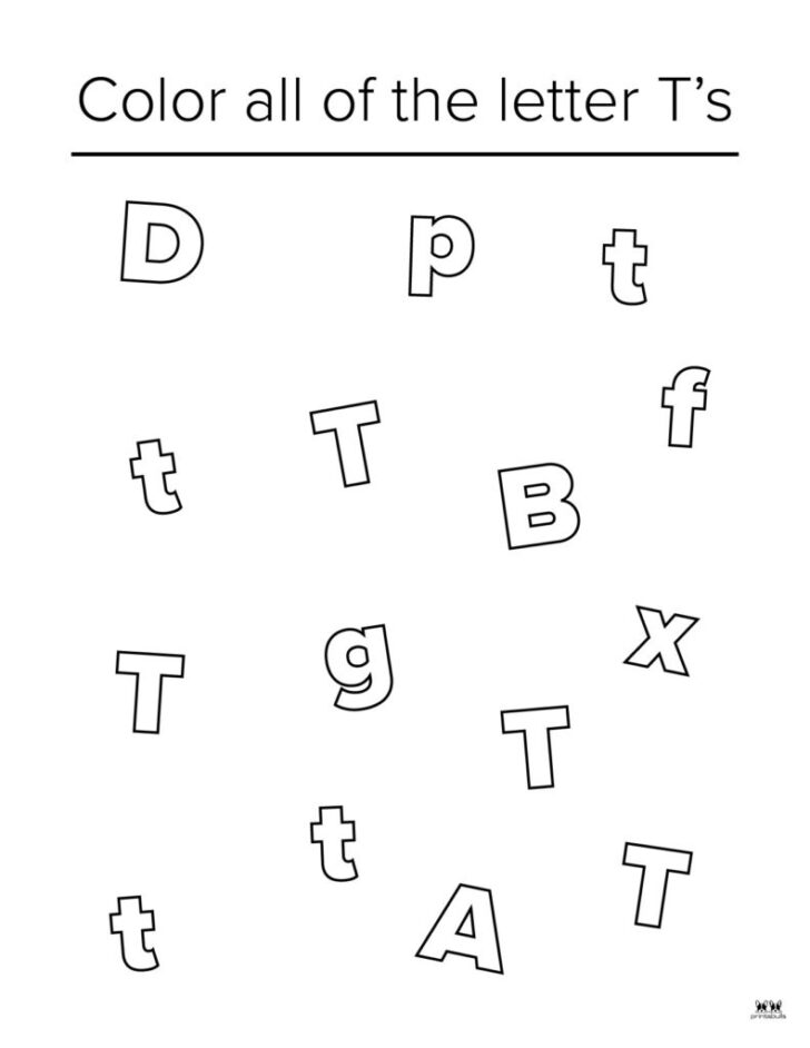 Printable Alphabet Letter T