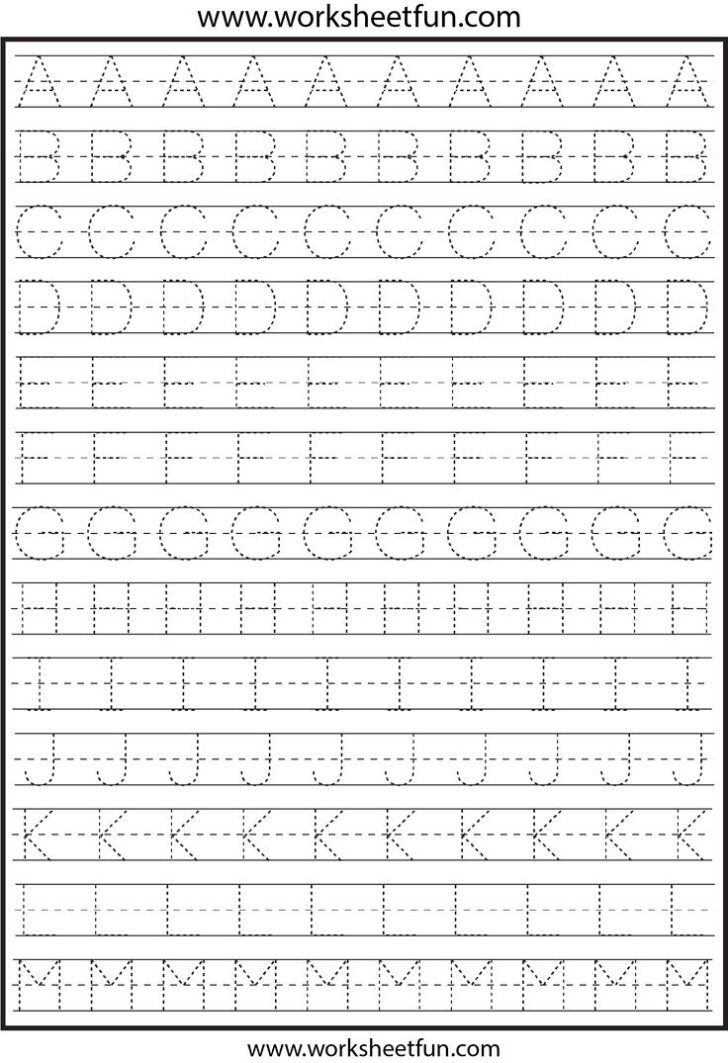 Alphabet Handwriting Worksheets Free Printable