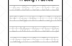 Letter Tracing Worksheets Handwriting Abc Worksheets – Academy within Printable Alphabet Trace Sheets