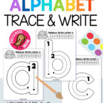 Letter Tracing Worksheets   Preschool Mom For Free Printable Alphabet Tracing Cards