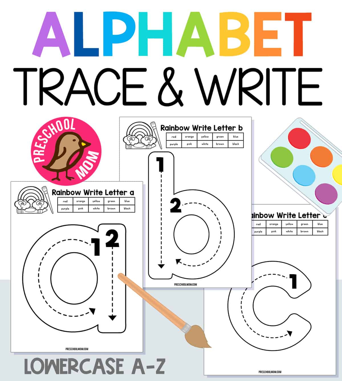 Letter Tracing Worksheets - Preschool Mom pertaining to Free Printable Alphabet Tracing Worksheets