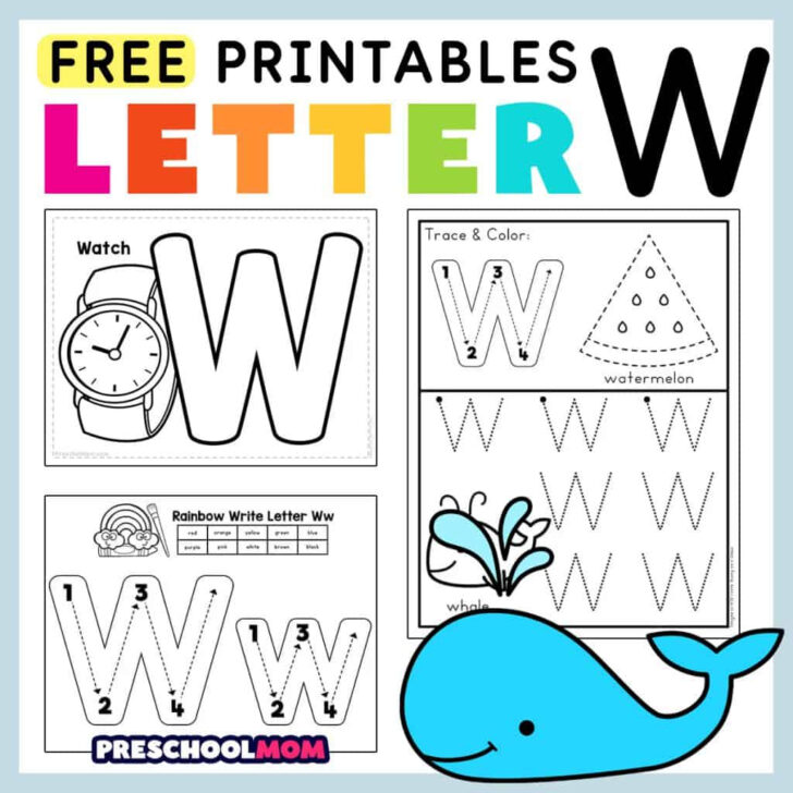 Big Printable Alphabet Letters W