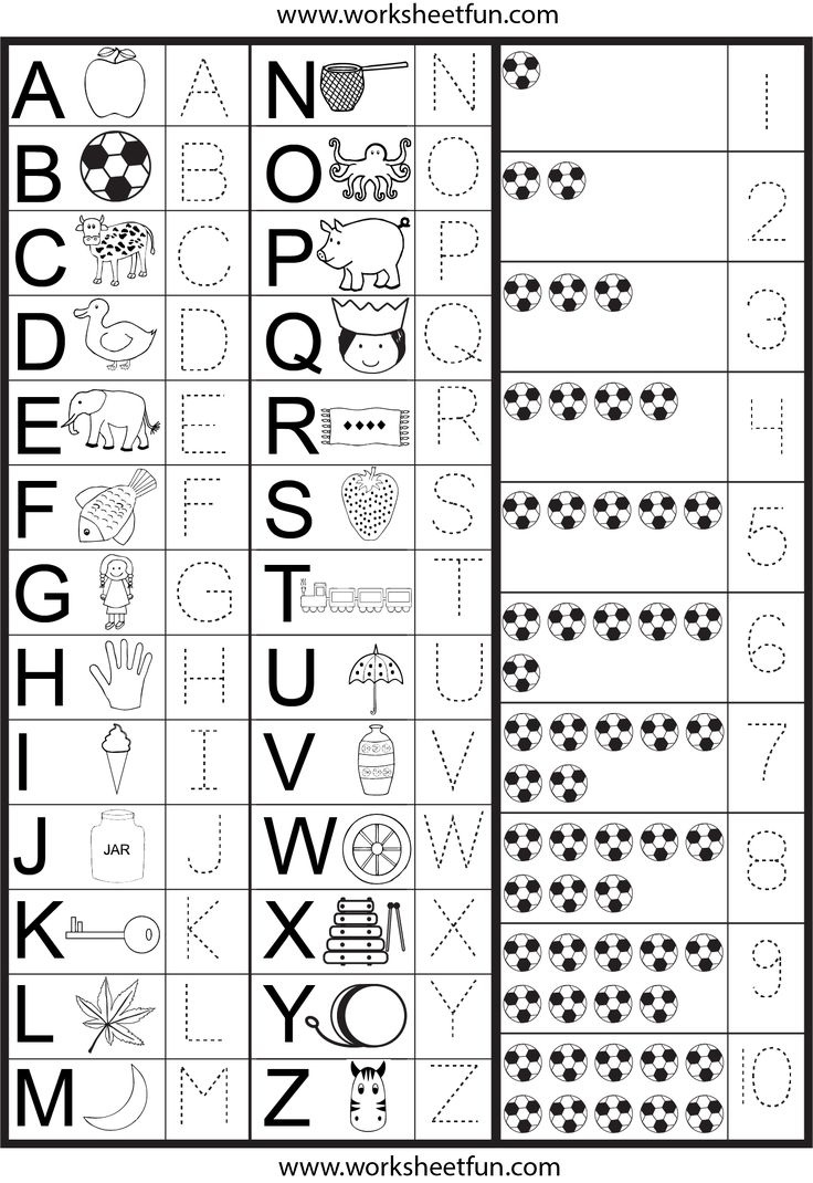 Letters And Numbers Tracing Worksheet / Free Printable Worksheets for Printable Alphabet Letters And Numbers