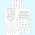 Letters Of The Alphabet Printable Unique Fonts With Regard To Free Printable Fonts Alphabet