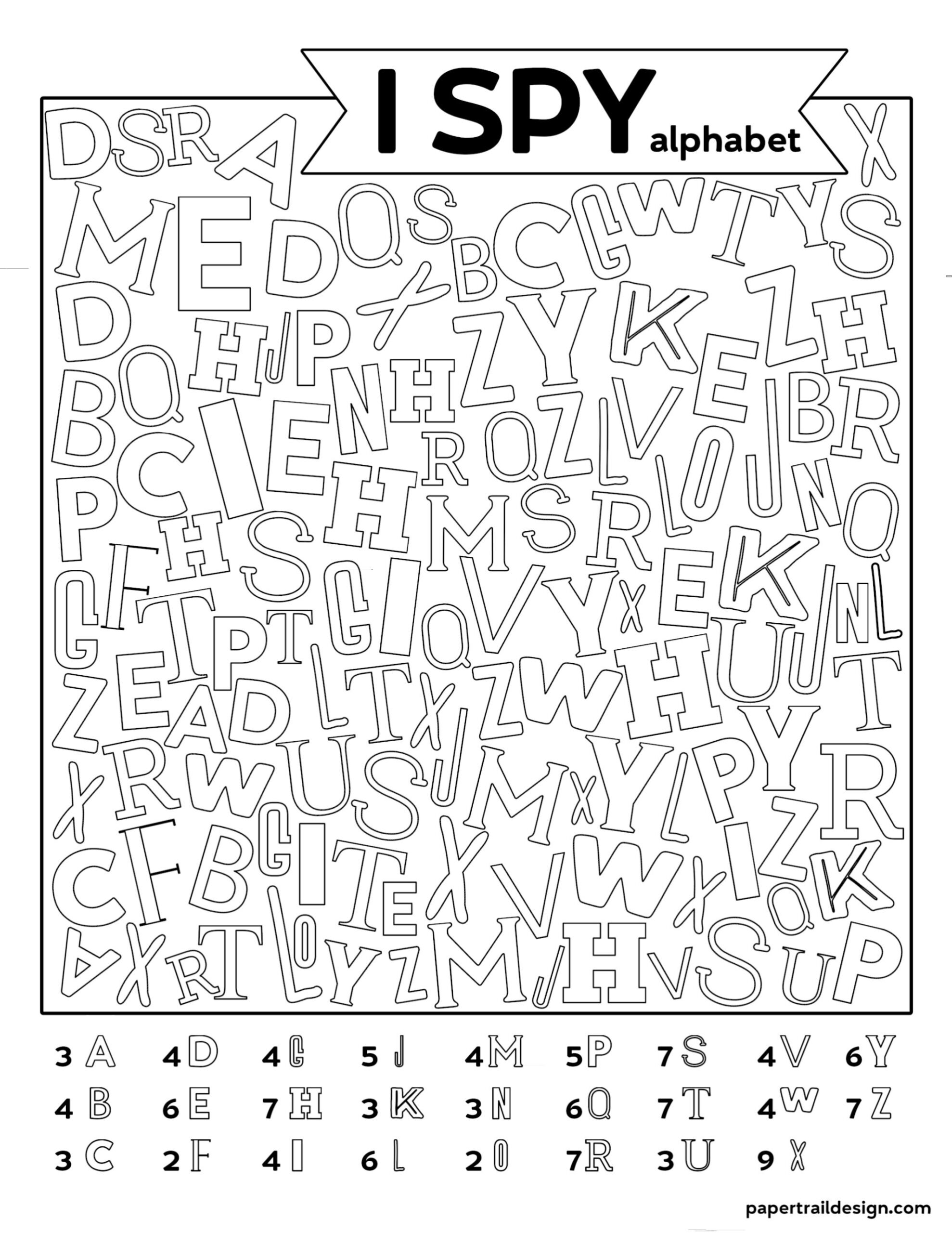 Literacy | Pippins Preschool Sawston for Alphabet Hidden Pictures Printable